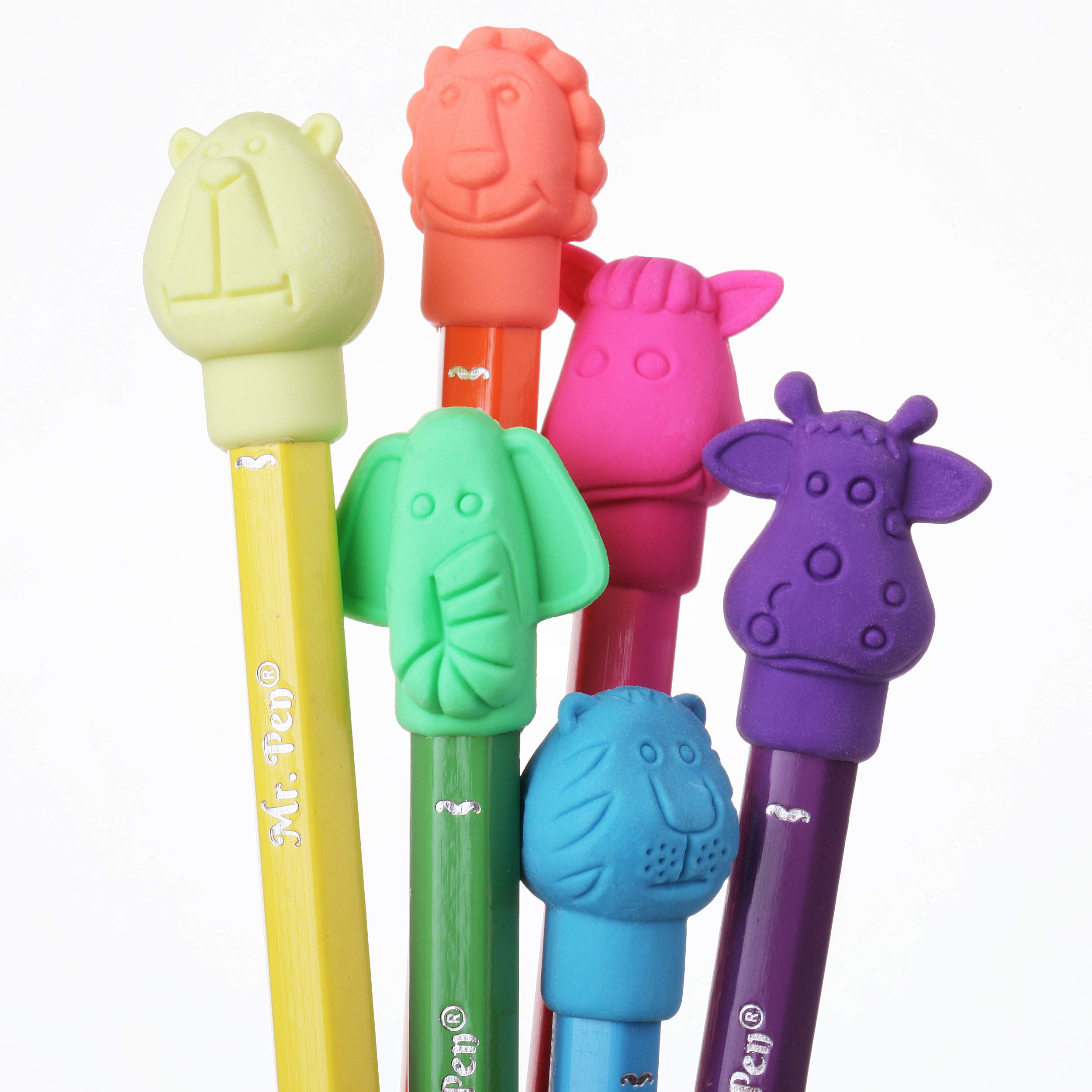 Buy Mr. Pen Erasers, Cap Erasers, 60 Pack, Animal Eraser Caps, Erasers