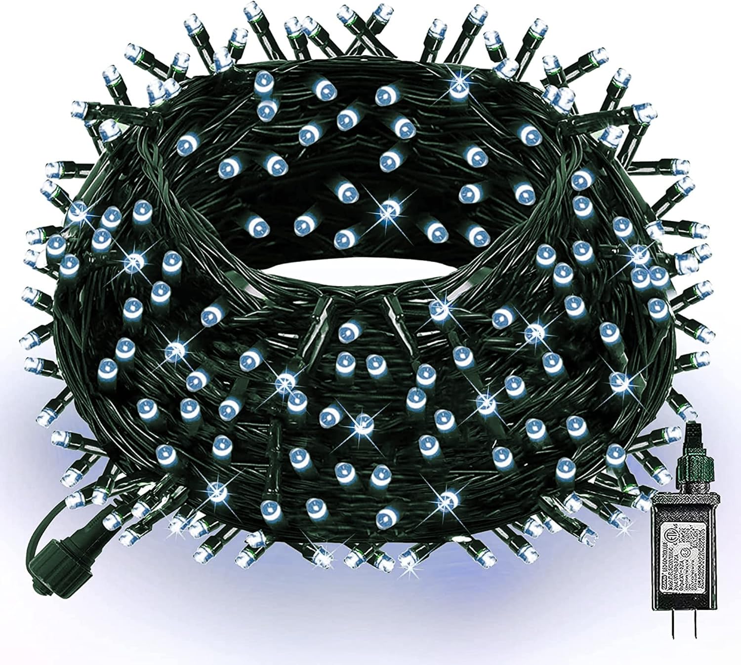 Dazzle Bright 66FT 200 LED Christmas Lights, Christmas String Lights Plug in with 8 Modes, Waterproof Christmas Decorations for Xmas Indoor Outdoor Party Home Tree Decor, White Dazzle Bright 66FT 200 LED Christmas Lights, Christmas String Lights Plug in with 8 Modes, Waterproof Christmas Decorations for Xmas Indoor Outdoor Party Home Tree Decor, White