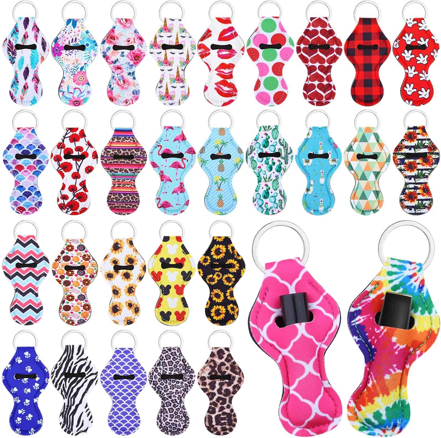 Chapstick Holder Keychain Bulk,Cludoo Chapstick Lip Balm Lipgloss