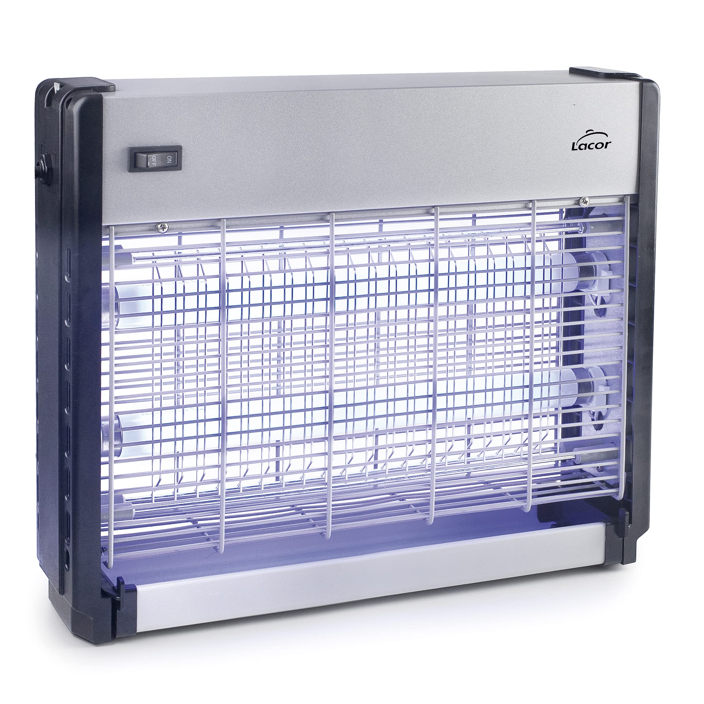 Lacor 39134 - Matamoscas Eléctrico Capter, Lámpara Antimosquitos | Para un uso práctico y profesional en cocina; perfecto para el día a día en hostelería y en casa, cómodo de usar y de guardar