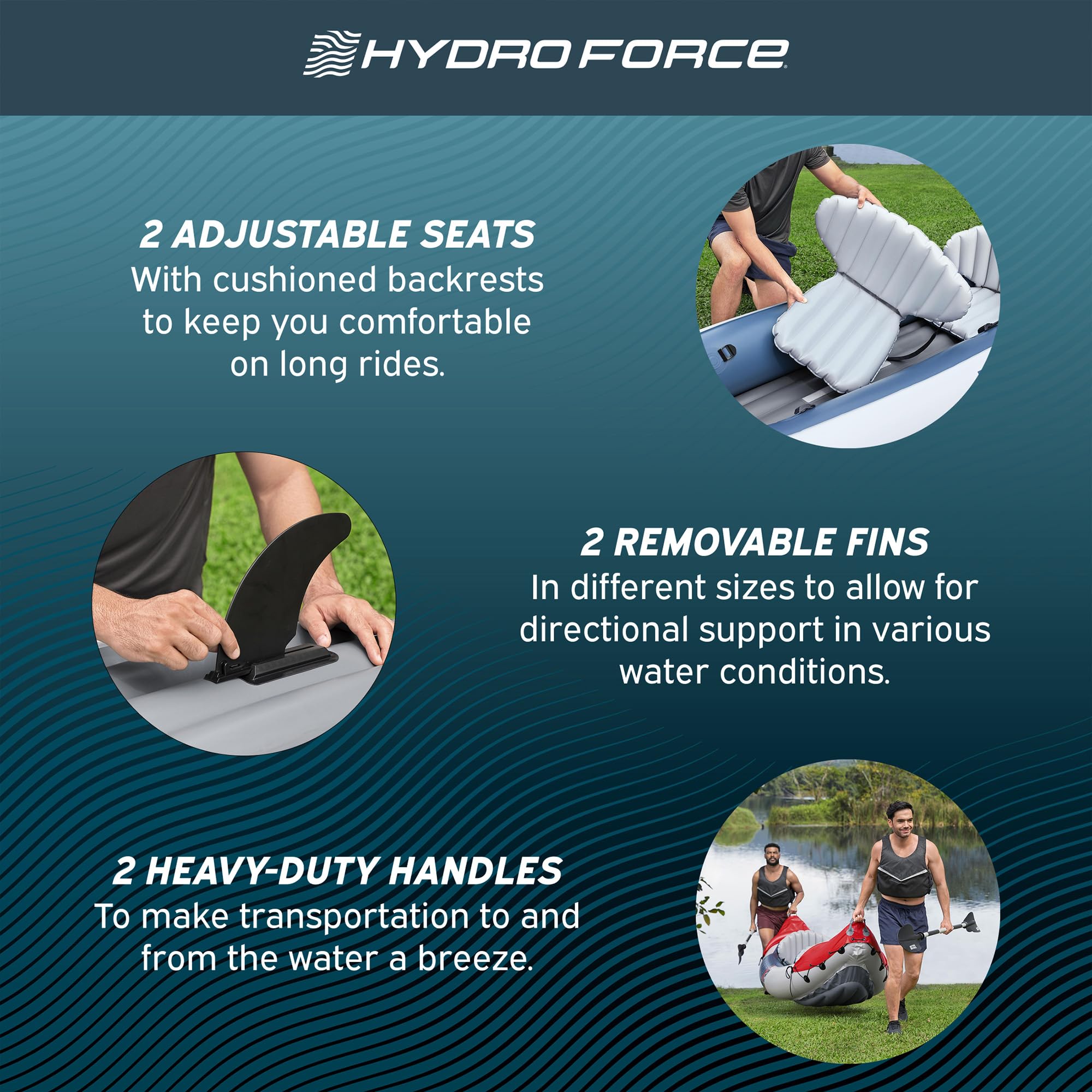 Amazon.com: Bestway Hydro-Force Rapid X2 Inflatable 2 Person Kayak