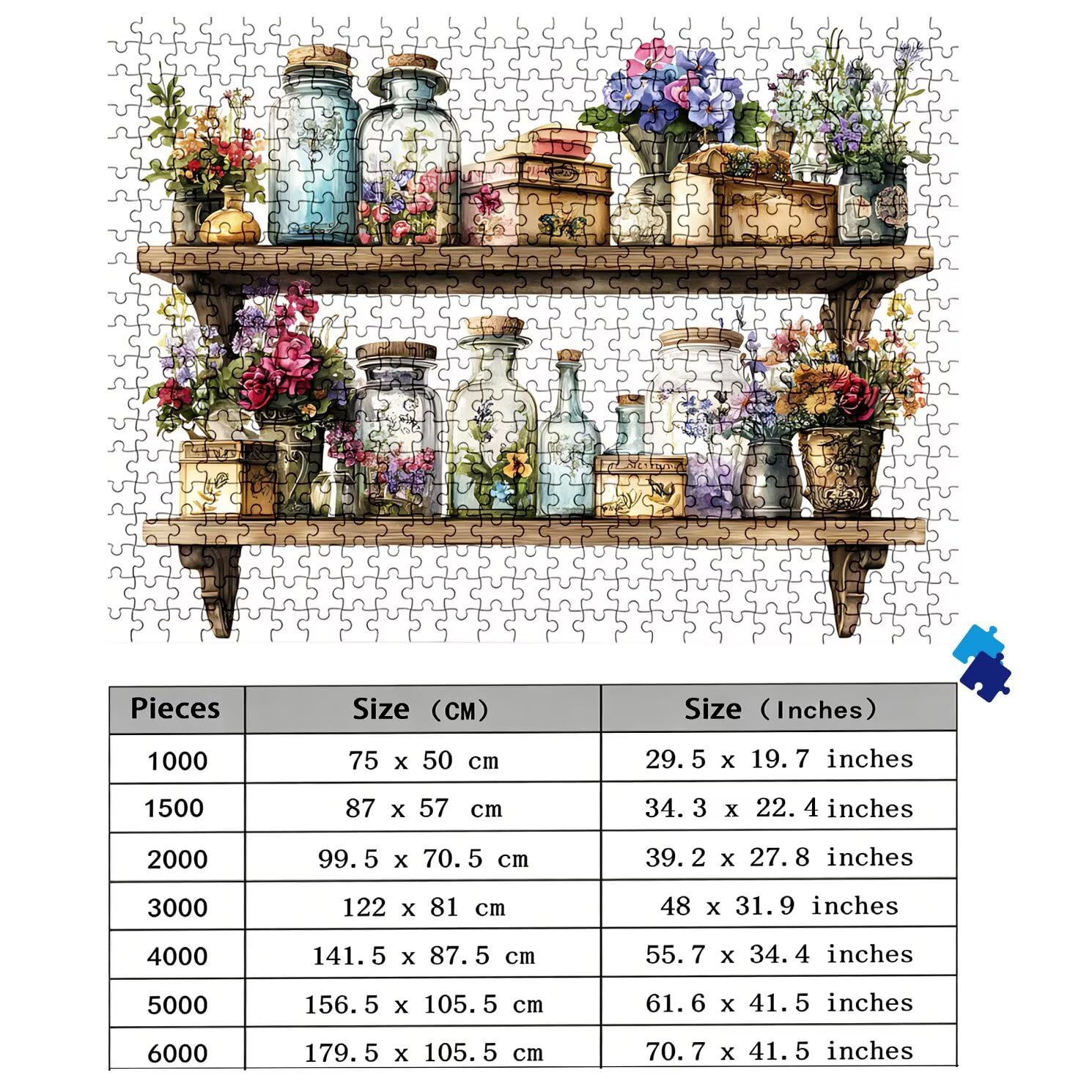 Puzzle Puzzle 1000 elementów dla dorosłych z plakatem w zestawie, drewniane puzzle do gry rodzinnej, edukacyjna i antystresowa gra edukacyjna dekoracja ścienna, prezent urodzinowy, 75 x 50 cm retro