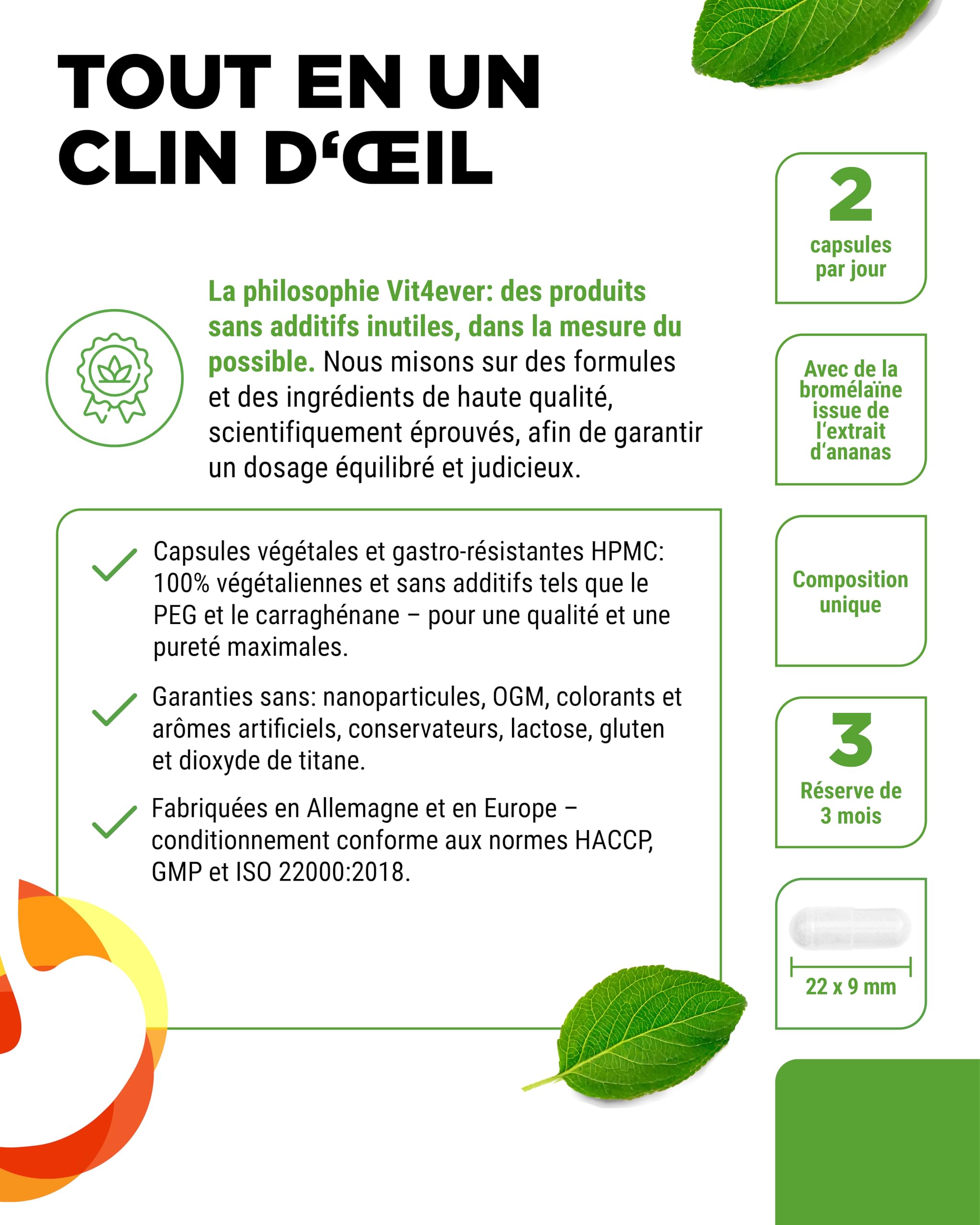 Enzymes Digestives - 180 Gélules avec 16 Enzymes plus Bétaïne HCL, Rutine & Racine de Gentiane - Avec Bromélaïne, Papaïne, Amylase, Lipase, Protéase, Lactase - Végétalien - Fortement Dosé
