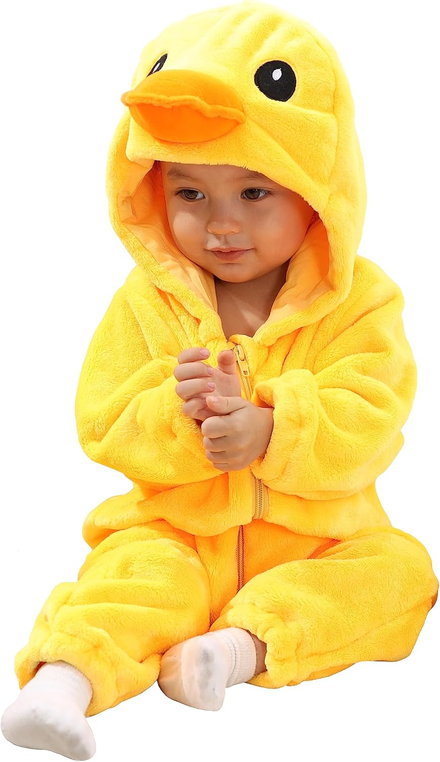 TONWHAR Unisex-Baby Animal Onesie Costume Cartoon Animal Outfit Homewear Kids' One-Piece Rompers