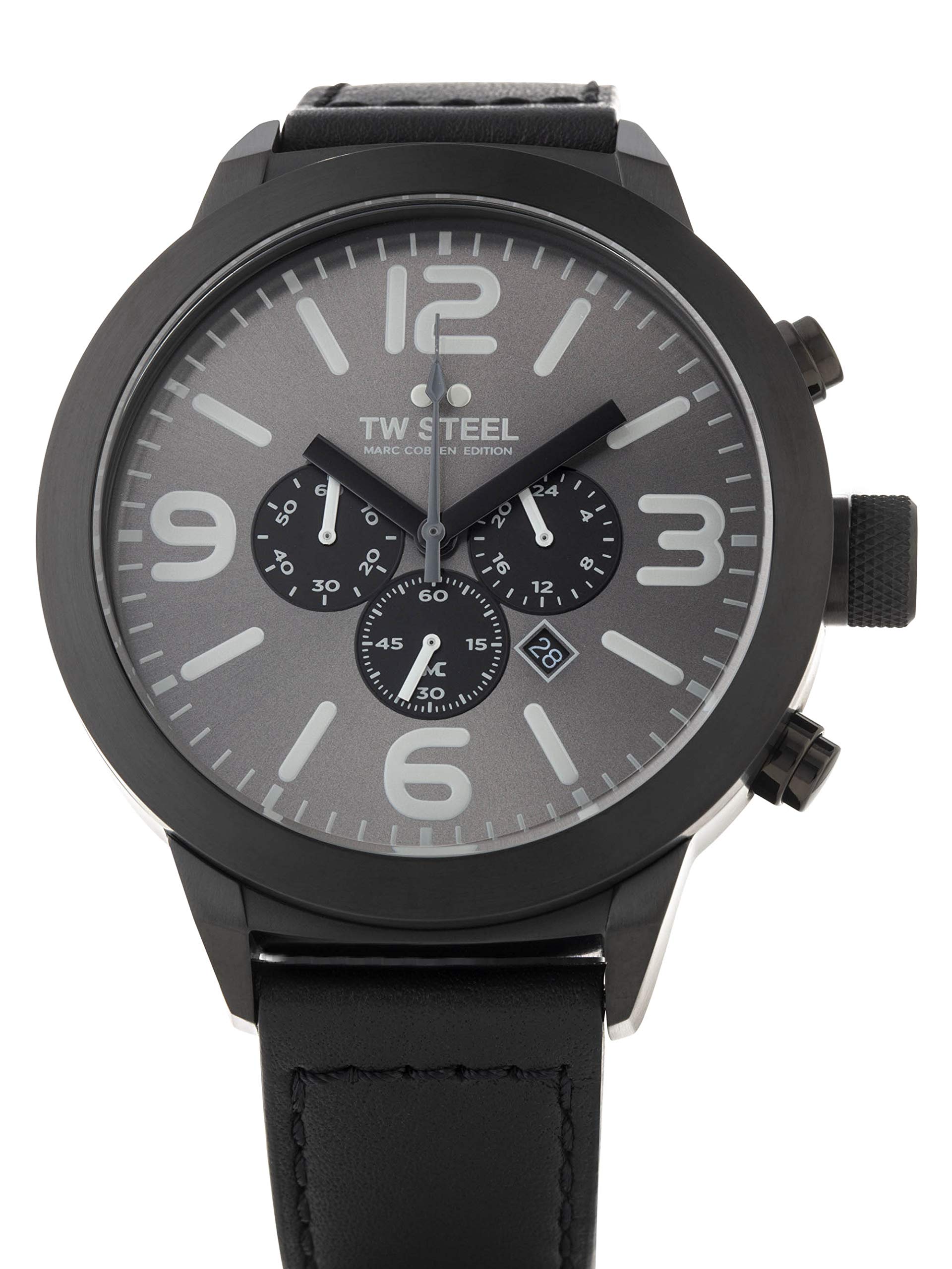 TW Steel Marc Coblen Edition Chrono mit Lederband 50 MM Grey/Black TWMC65