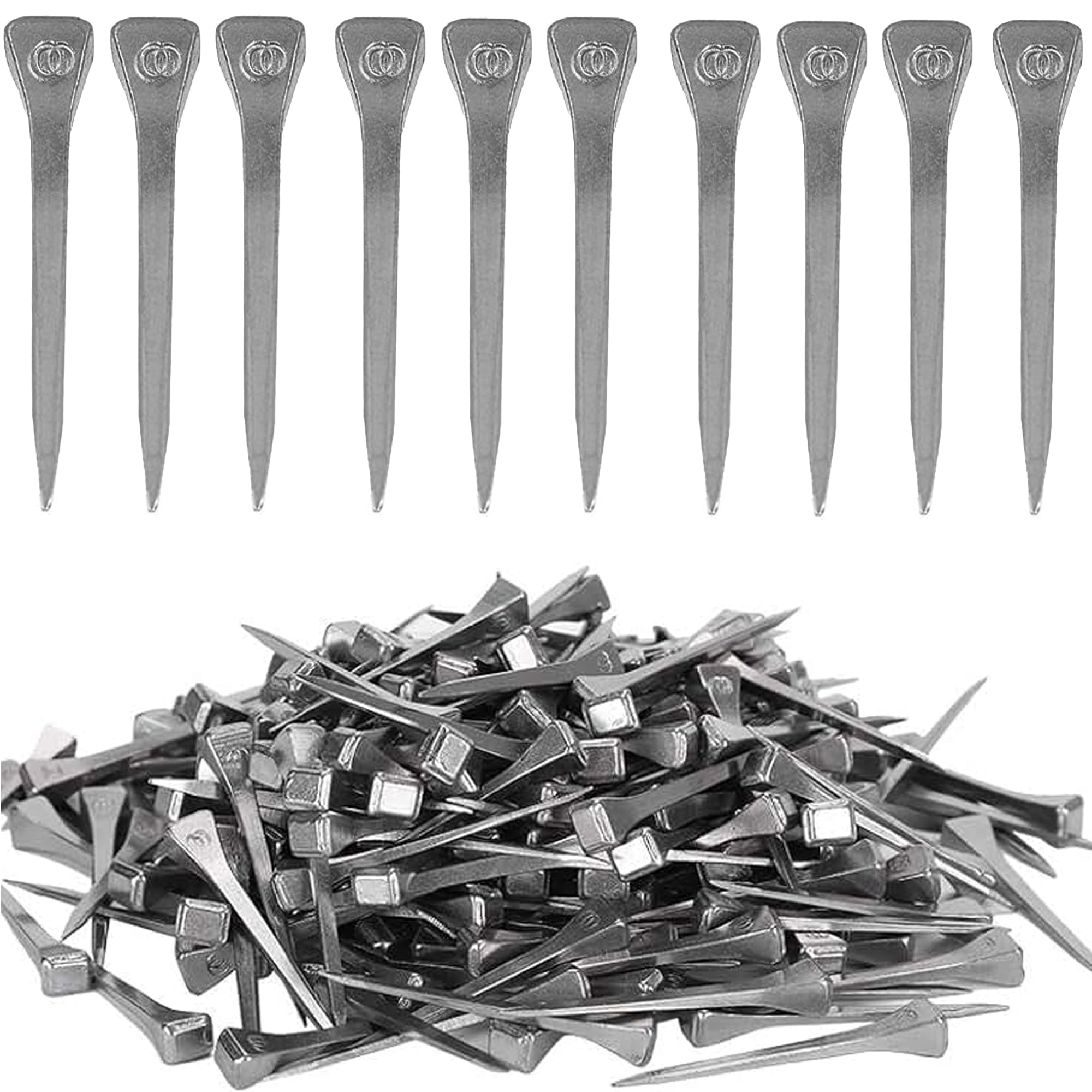 30 Piezas Clavo de Herradura, 5.4cm Caballo Clavo de Pezuña, Clavos de Herradura de Acero E6, Clavos De Acero De Caballo, para Carreras de Caballos Accesorios de Herradura