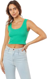 Cropped Top Feminino Com Alças Médias, Hering, Feminino