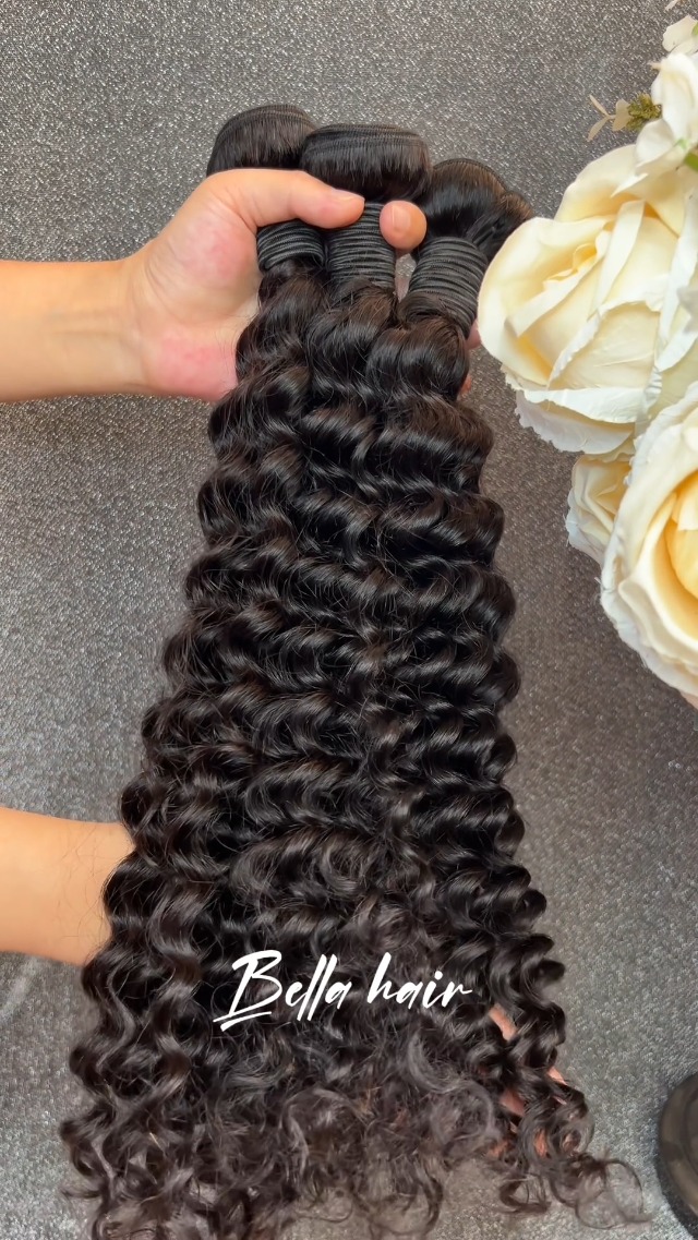 Amazon.com : Bella Hair Remy Virgin Human Hair Deep Wave 
