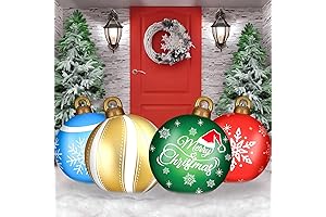 Jetec 4 Pcs Giant Christmas Ball Ornaments on Amazon