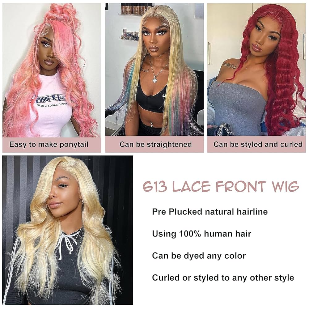 エクステ　ドネーション Amazon.com : Xsilu 613 13x6 Lace Front Wig Human Hair Body