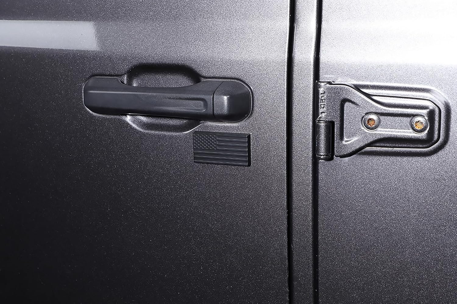 3PCS Keyhole Covers Security Door Lock Key Hole Protection Trim for Jeep Wrangler JK JL TJ Gladiator JT 2018-2025 Exterior Accessories (US Flag)