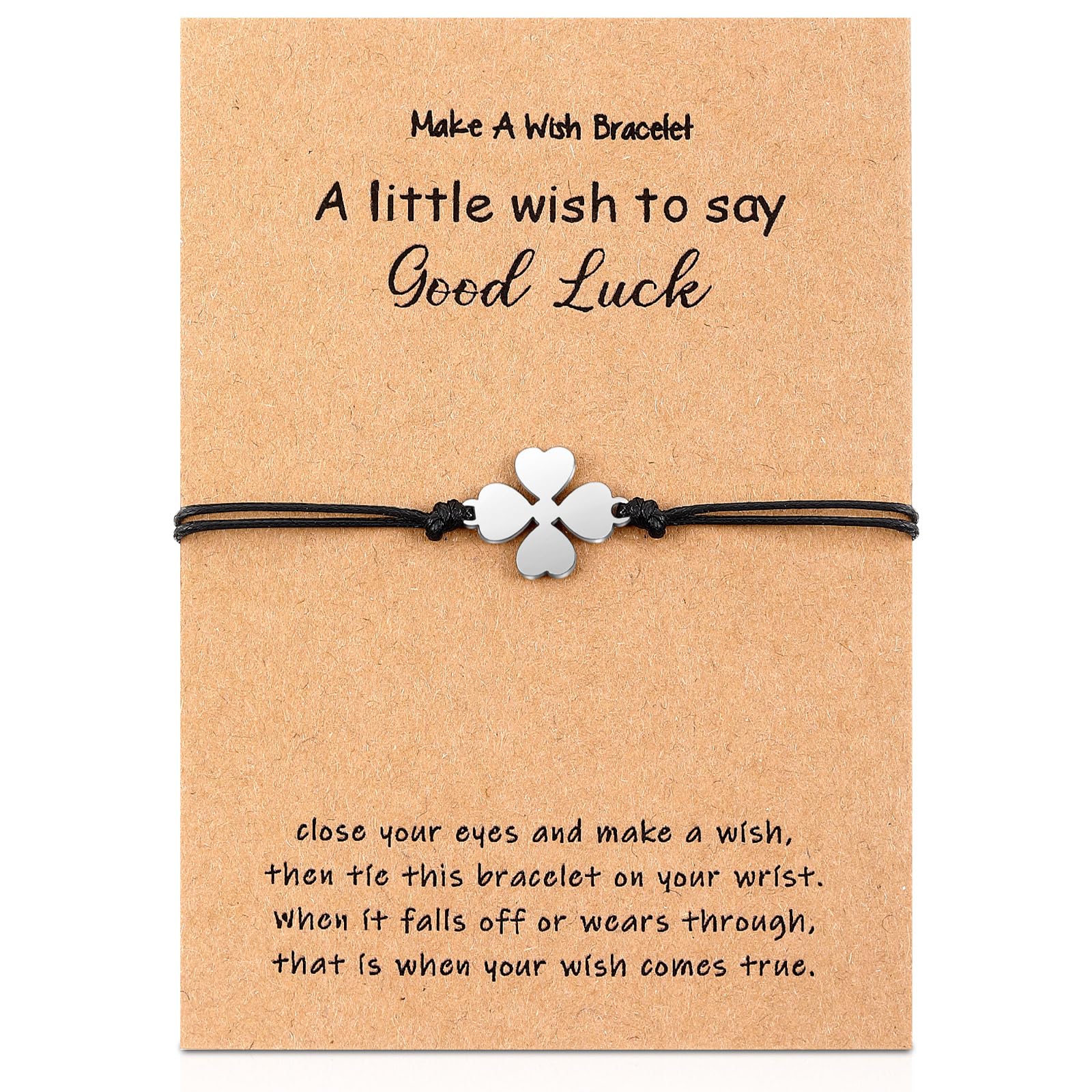 THXFUNAREA Bracelet Trèfle Porte Bonheur Plaqué Or, Trefle 4 Feuilles Femme De Luxe Personnalisé Pour La Fête Des Mères Et Noël