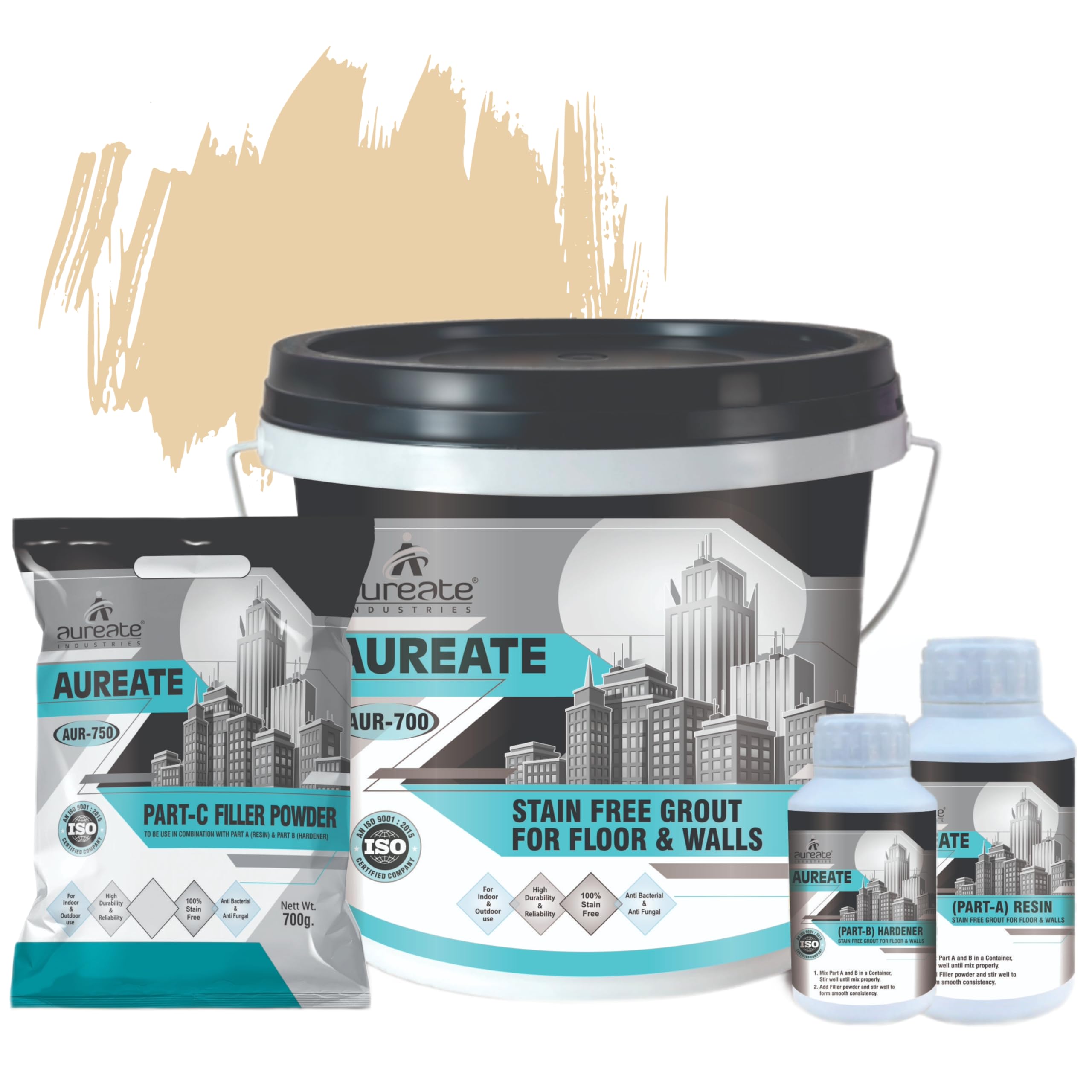 Aureate Stain Free Tile Epoxy Grout for Floor & Wall with Waterproofing Crack Filler (Ivory, 5 Kg) (B0CJ4ZSN7R) Amazon Price History, Amazon Price Tracker