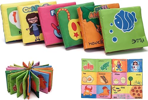 SVIKASTOYS51 Juguete infantil, juguetes para bebés de 3 a 6 meses, libro My First Baby de 0 a 6 meses, libro de tela para bebé, libro suave para