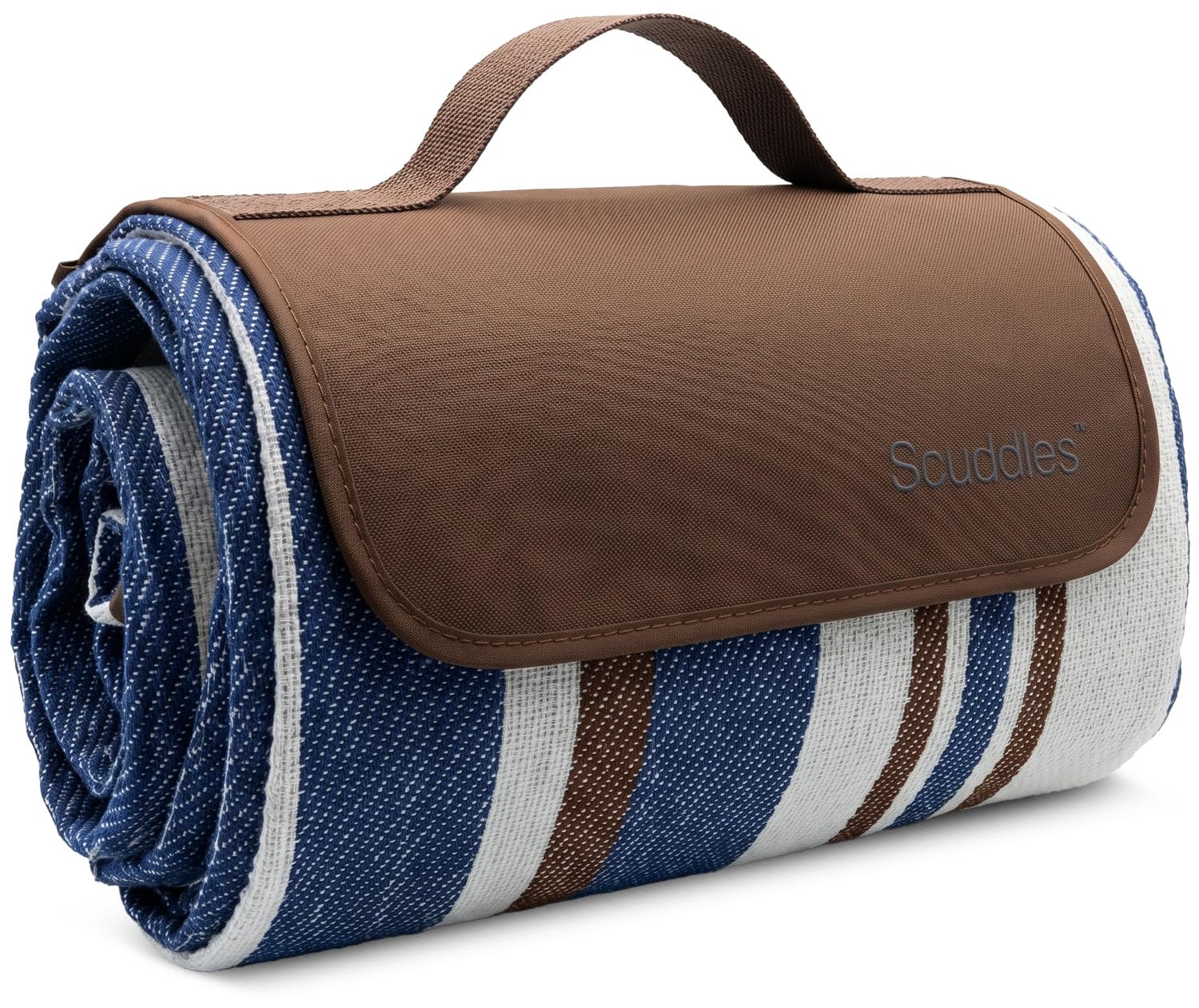 scuddles 60" x 80" Extra Large Outdoor Picnic Blanket – Waterproof, Foldable Travel Mat for Beach, Camping, Grass, Lawn, Park – Dual Layer, Sand-Free, Soft Throw Rug Fits 4 Adults, Summer Accessories