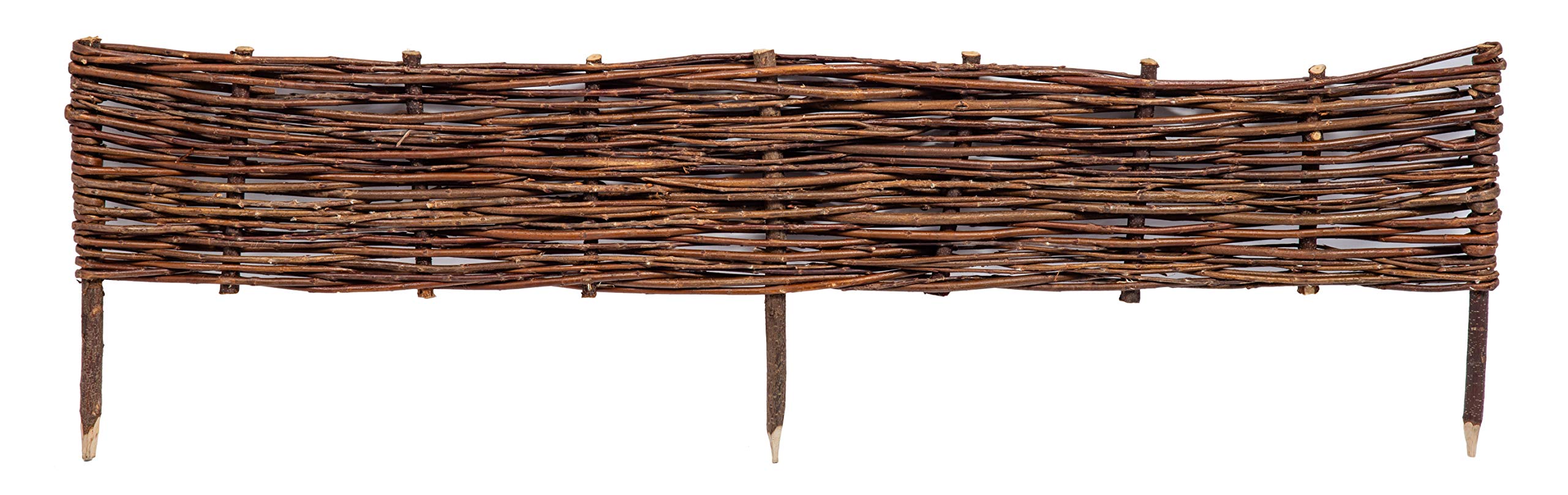Willow Wicker Lawn Edging Fence (Large (120cm))