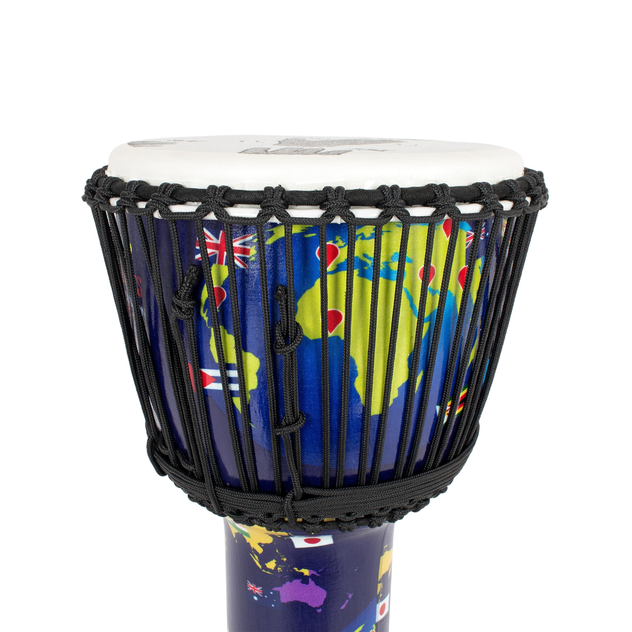 Percussion Plus World Slap Djembe Mixed 4 Pack - Rope Tuned