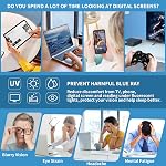 JM Oversized Reading Glasses for Women - Square Stylish Readers for Woman Men, Blue Light Blocking Trendy Womens Reader