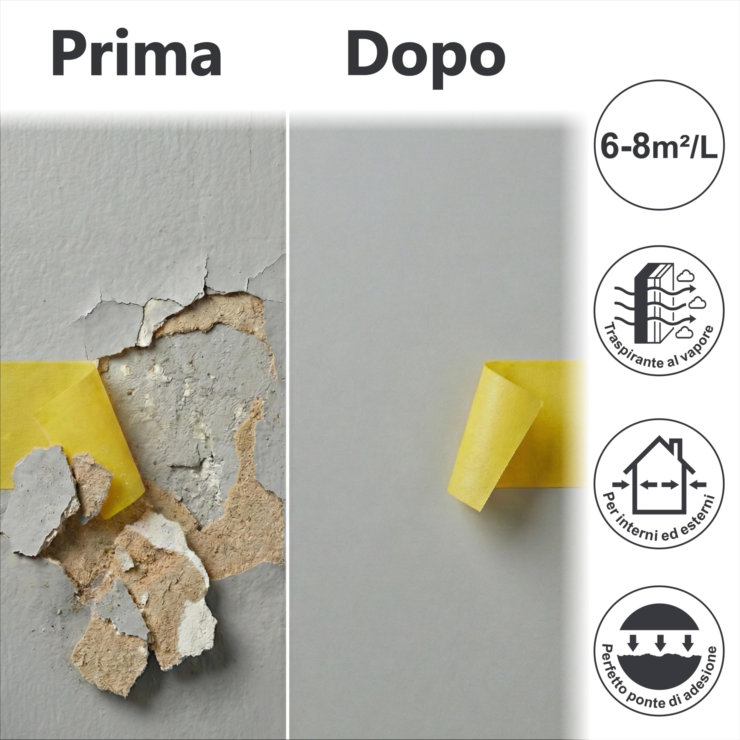WO-WE Primer Nano Fondo Speciale Prima mano per Facciate Pareti W519 – 10L