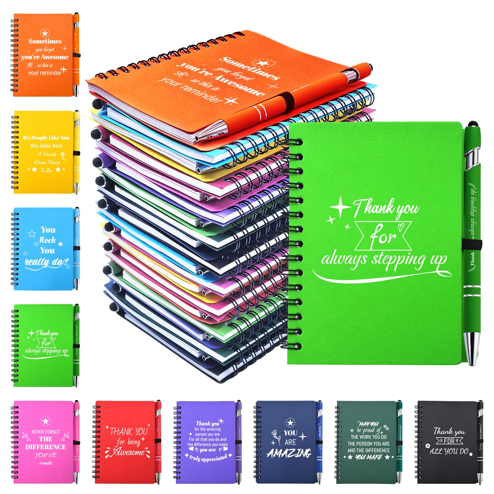 Bermoge 40 Pcs Inspirational Notebook Set