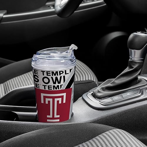 Miniatura 13 de Rico Industries NCAA - Vaso de acrílico estándar de 24 onzas con tapa con bisagras, vaso de doble pared con licencia oficial y popote