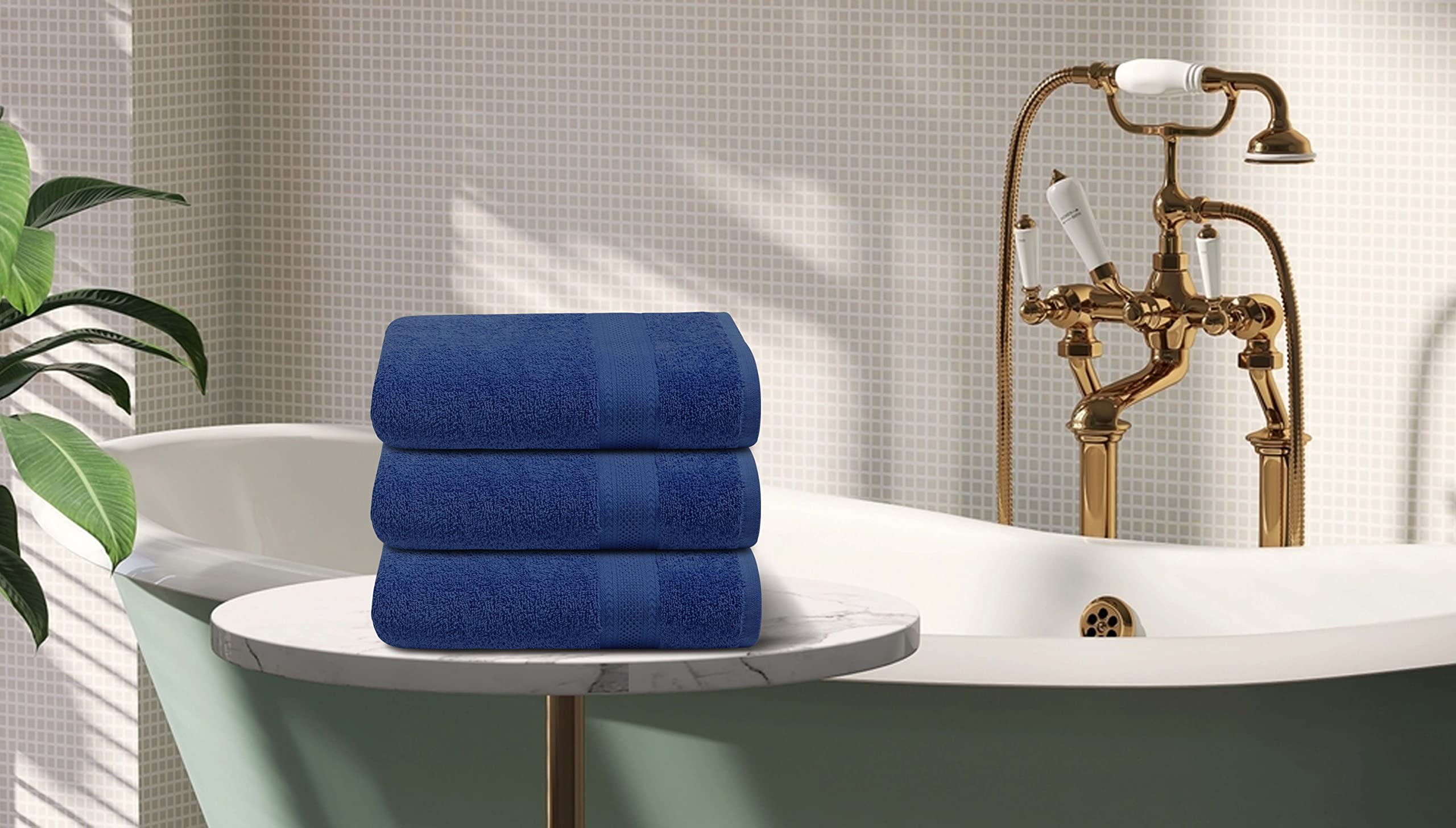 Amazon.com: TEXCRAFT Bath Towels Set of 6 – 100% Cotton