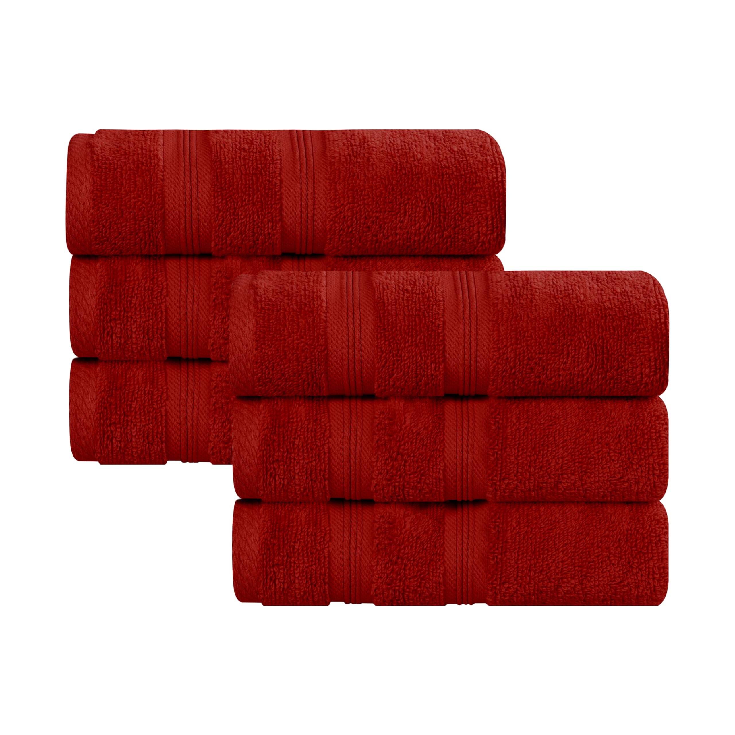 Superior Set di 6 asciugamani in cotone di alta qualità, morbidi asciugamani in peluche per spa, palestra, bagno, bagno degli ospiti, salone, cucina, arredamento, base per la casa, qualità