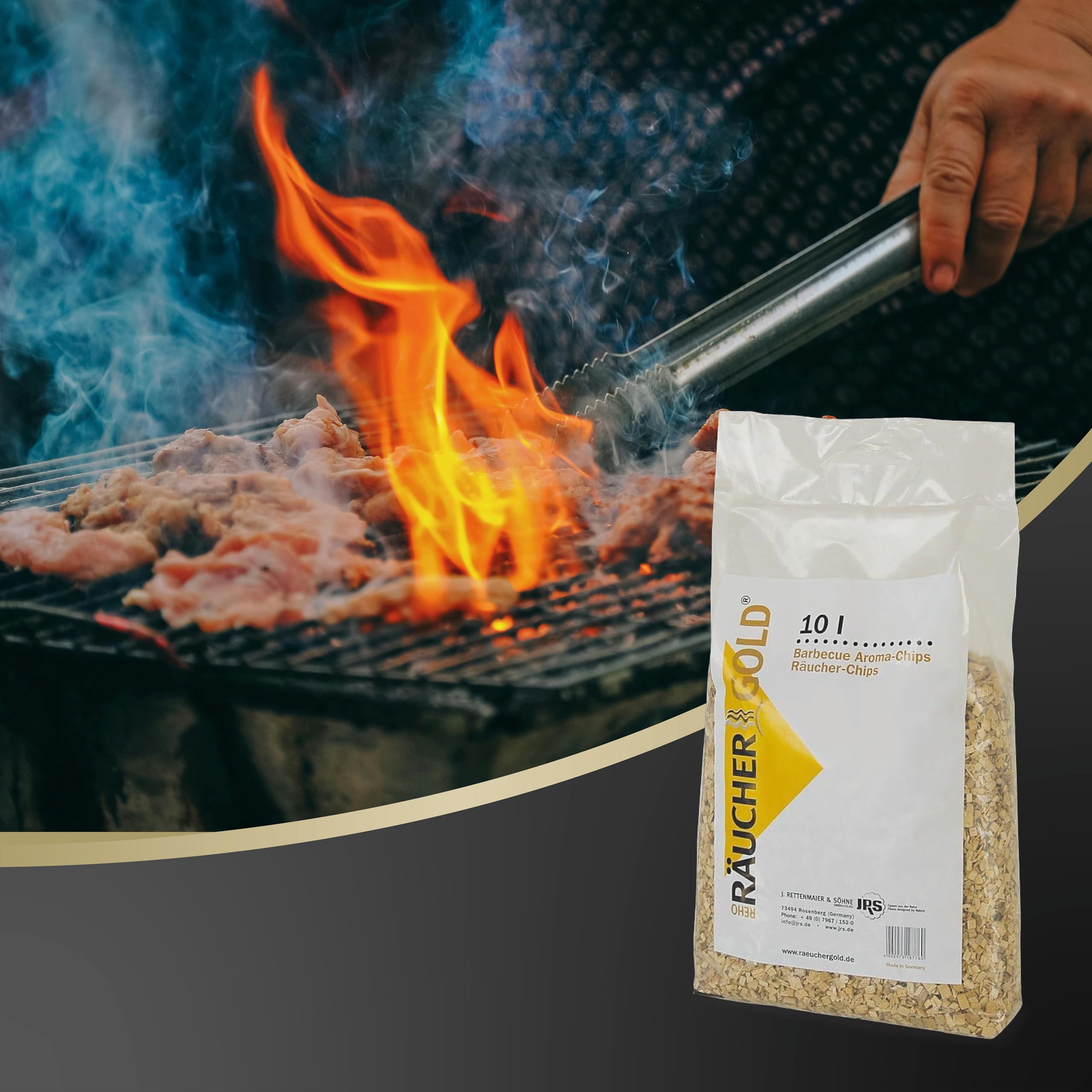 Räuchergold 10 litres de copeaux aromatiques pour barbecue – Copeaux de fumage en bois de hêtre