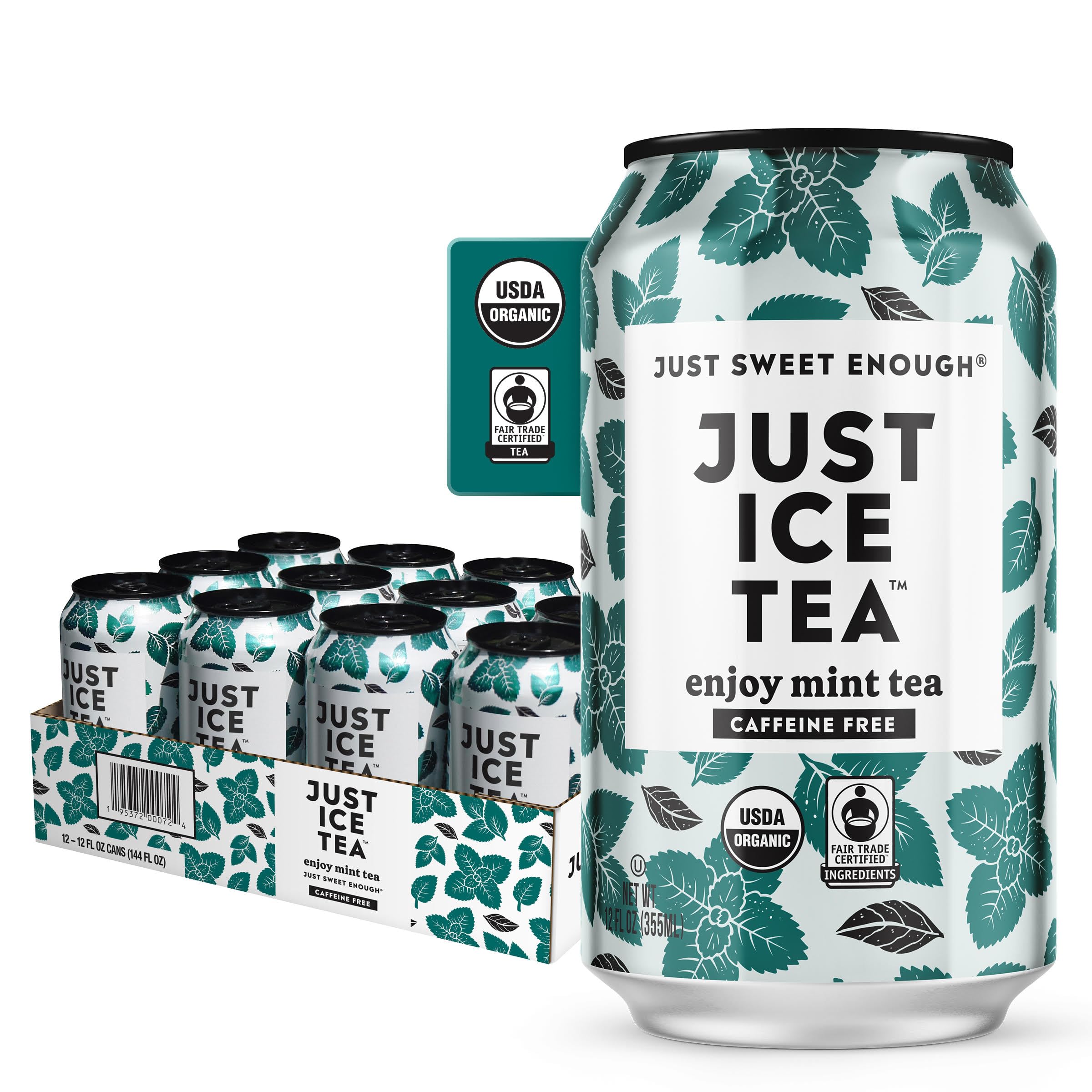 Amazon.com : Just Ice Tea, Enjoy Mint Iced Tea, 12-Pack (12oz Cans