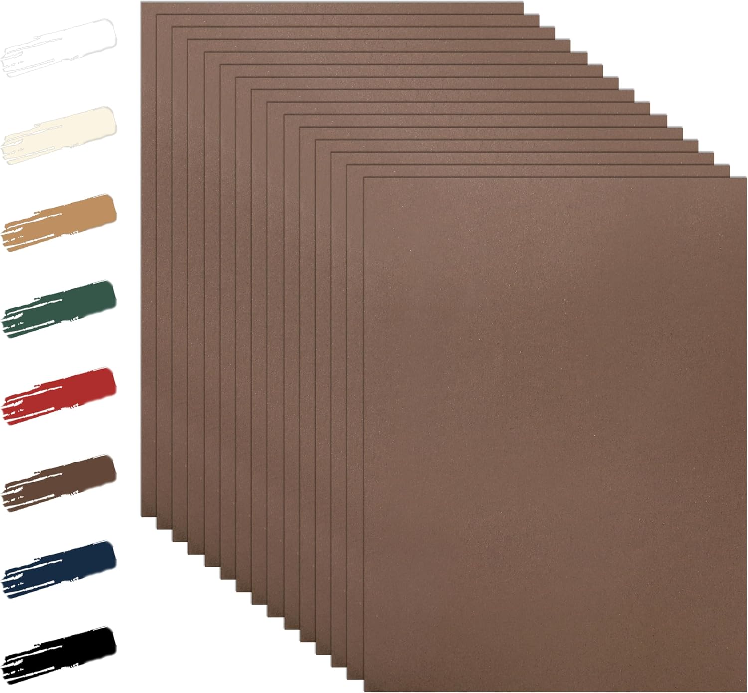 Guakicae 100 Sheets Coffee Color Cardstock 8.5 x 11 Craft Paper, 92lb Premium Dark Brown Paper Card Stock for DIY Cards Making, Wedding Invitations, School, Memus, Greeting Cards, Office Printing