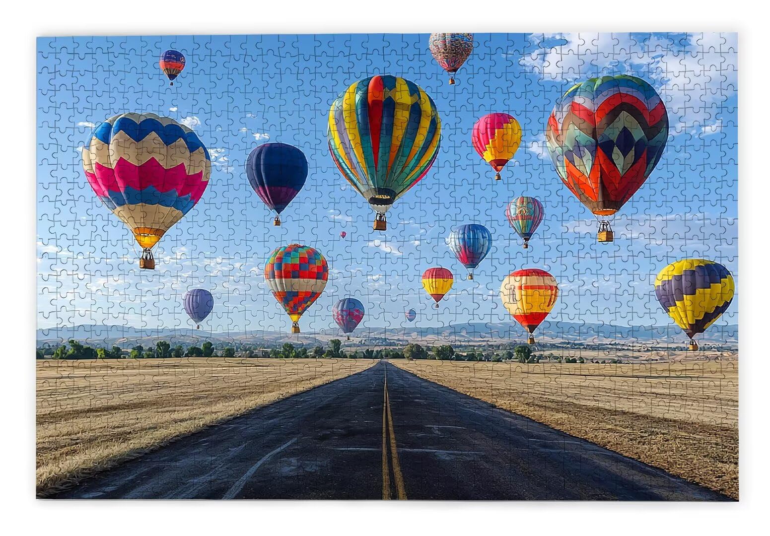Puzzle 3000 Teile, Heißluftballon Puzzle 3000 Teile Erwachsene, Holzpuzzle Erwachsene, EIN Herausforderndes Rätsel, Puzzlespiele für Die Ganze Familie, Holzpuzzle für Deko Wohnzimmer, Geschenke, A-58
