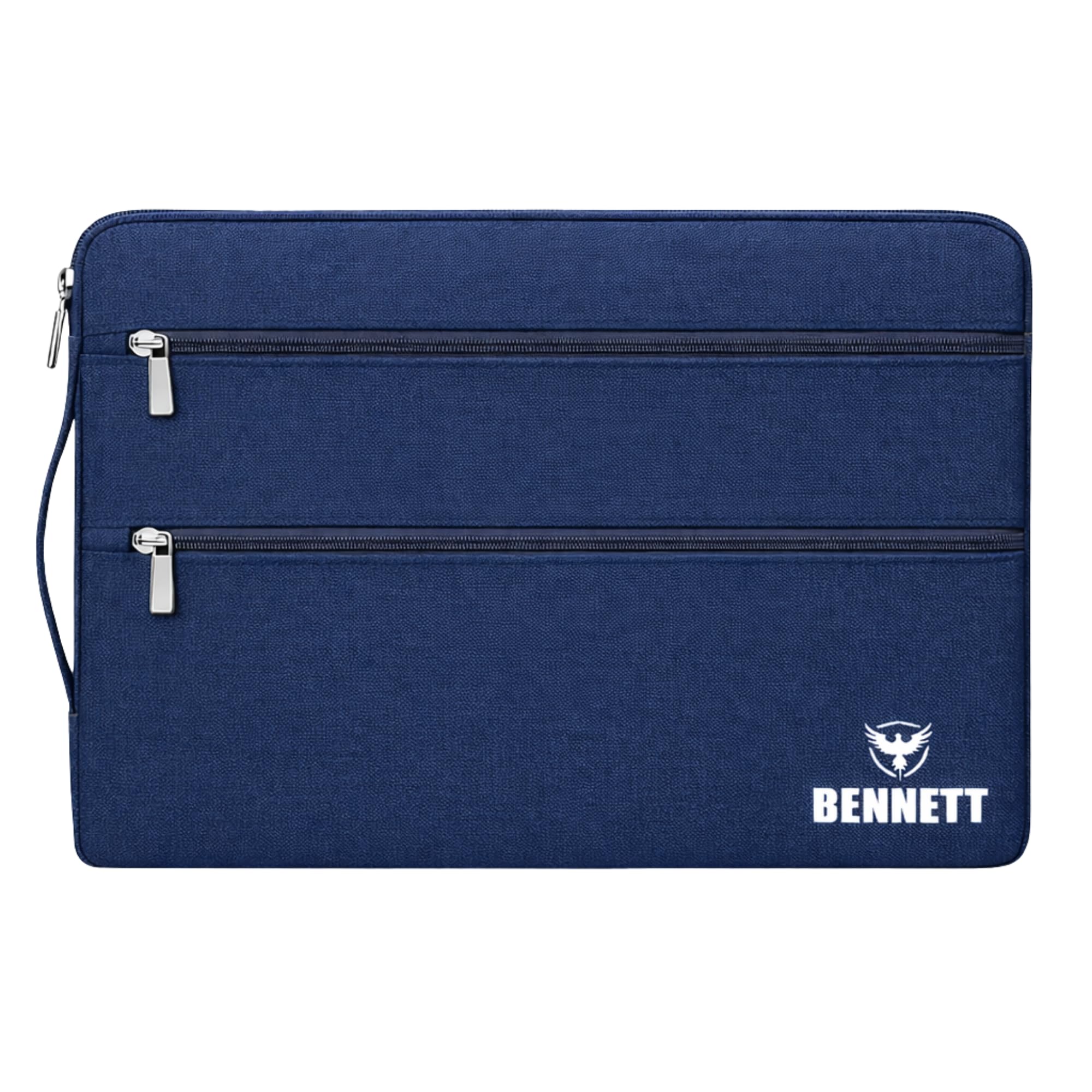 - KBBRD Bennett Khadi&Polyester Drax Laptop Bag Sleeve Case Cover Pouch for 15/15.6 inches Laptop Apple/Dell/Lenovo/ASUS/Hp/Samsung/Mi/MacBook/Ultrabook/Thinkpad/Idea Pad/Surfacepro for Laptops (Blue)