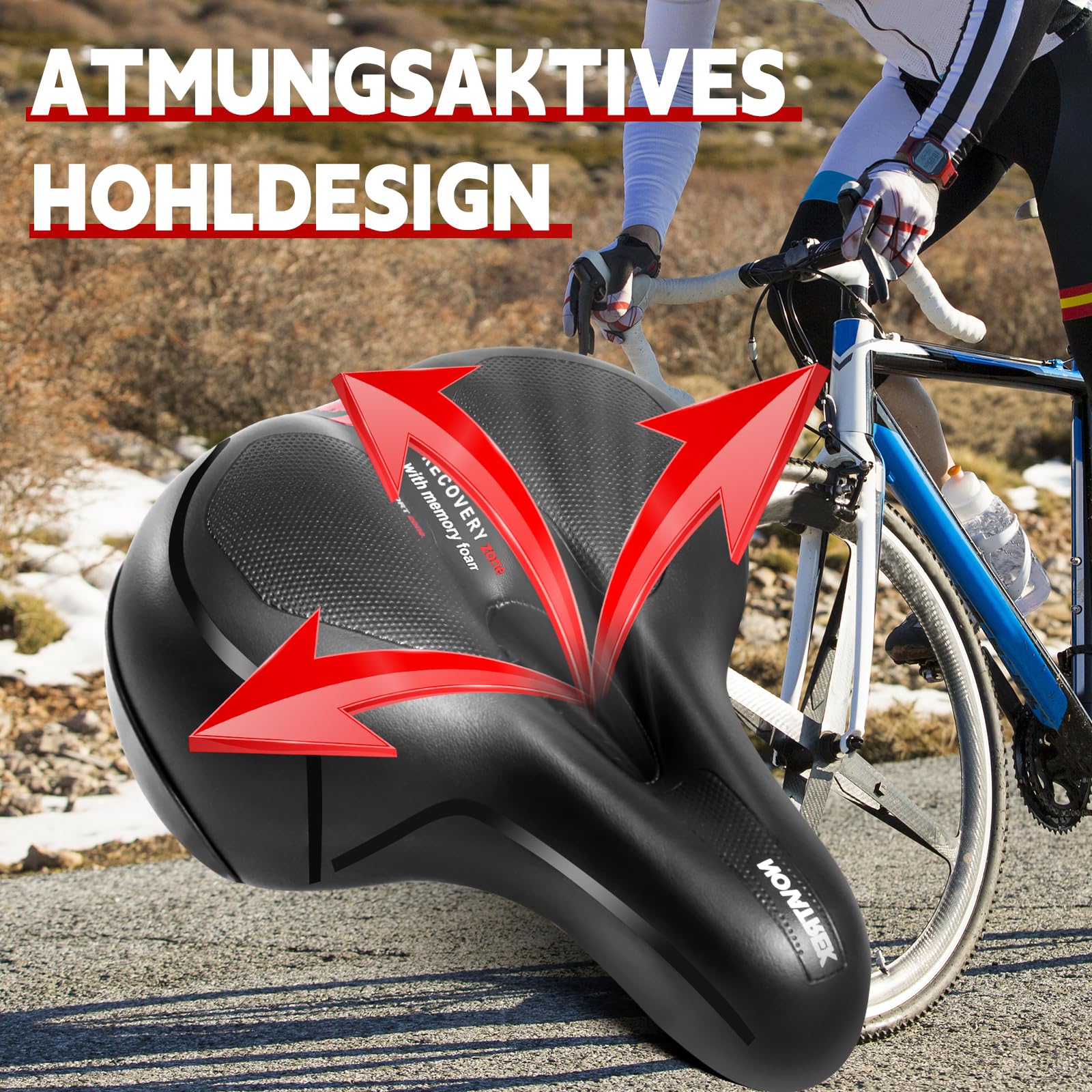 Sella Da Corsa Anti-prostata Per Bicicletta - Foto 9