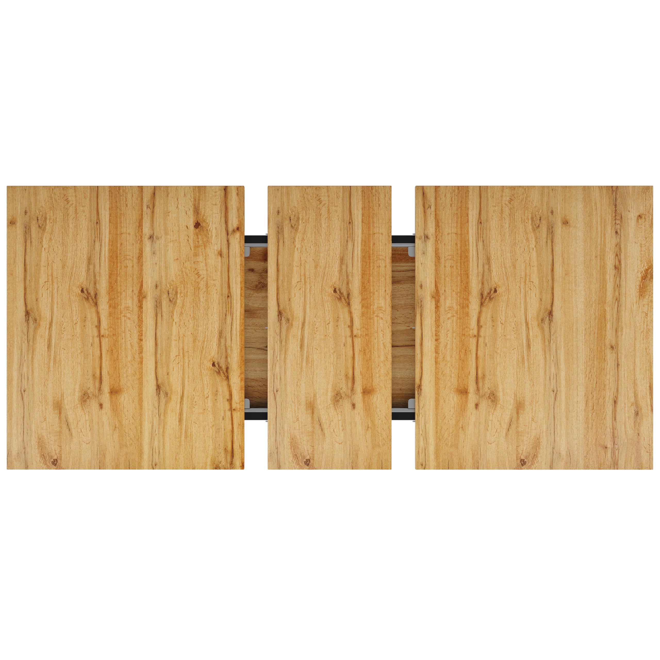 Tavolo allungabile 120-160 x 80 x 76 cm, effetto legno, gambe a forma di ala, cucina e soggiorno