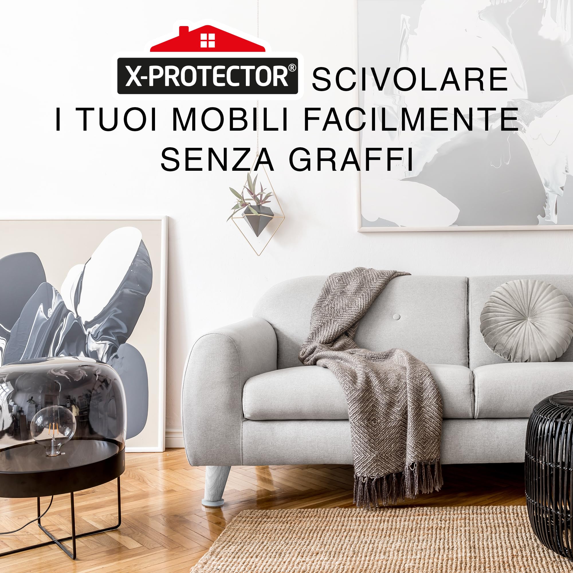 Scivoli in Feltro X-PROTECTOR – 8 Pezzi ⌀ 9cm per Superfici Dure e Elettrodomestici: Spostare Mobili Pesanti in Modo Facile!