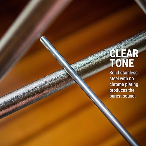 Miniatura 10 de Treeworks Chimes TREbtr-HVY - Golpeadorgolpeador triangular de acero inoxidable de grado de estudio, color rojo