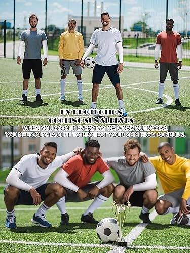 Miniatura 5 de Bememo 16 pares de mangas de brazo para hombres y mujeres, protección UV, mangas refrescantes para brazos, fundas para brazos