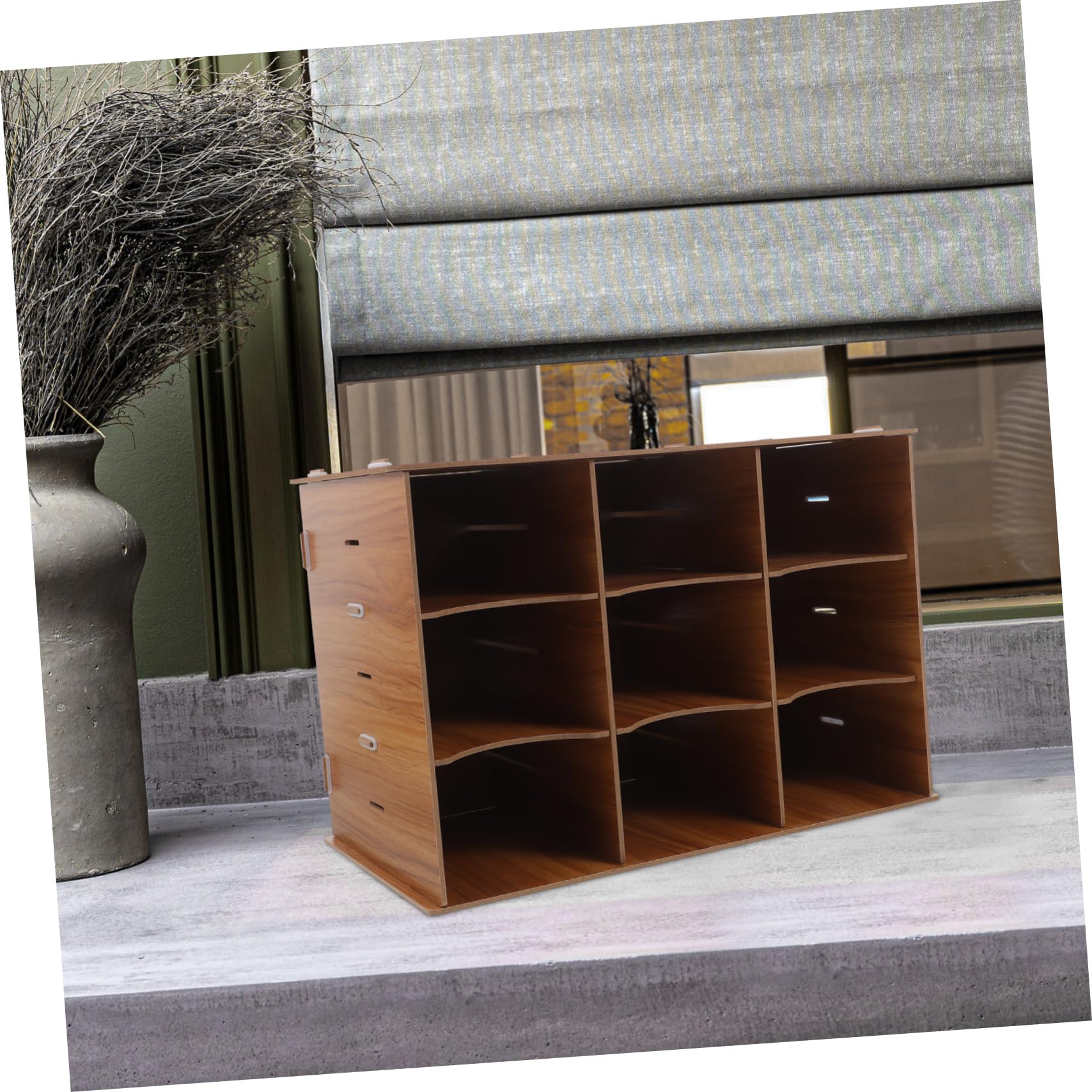 HOMSFOU Soporte De Almacenamiento De Archivos Organizador De Escritorio Caja De Almacenamiento De Archivador De Escritorio
