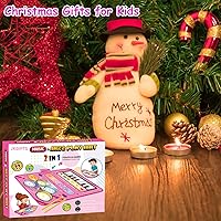 Vista 6 de Juguetes para niñas de 1 año Regalos, tapete de piano 2 en 1, juguetes Montessori para niñas de 1 a 2 años, juguete musical educativo Regalos