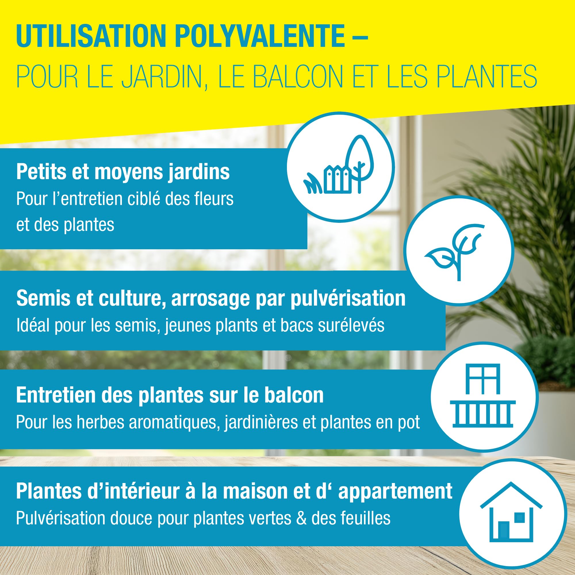 GLORIA Pulvérisateur de Jardin Prima 3 | Pulvérisateur à Pression 3L Compact et léger | Buse en Laiton réglable pour Soin des Plantes & désherbage sur Balcon et Petits Jardins