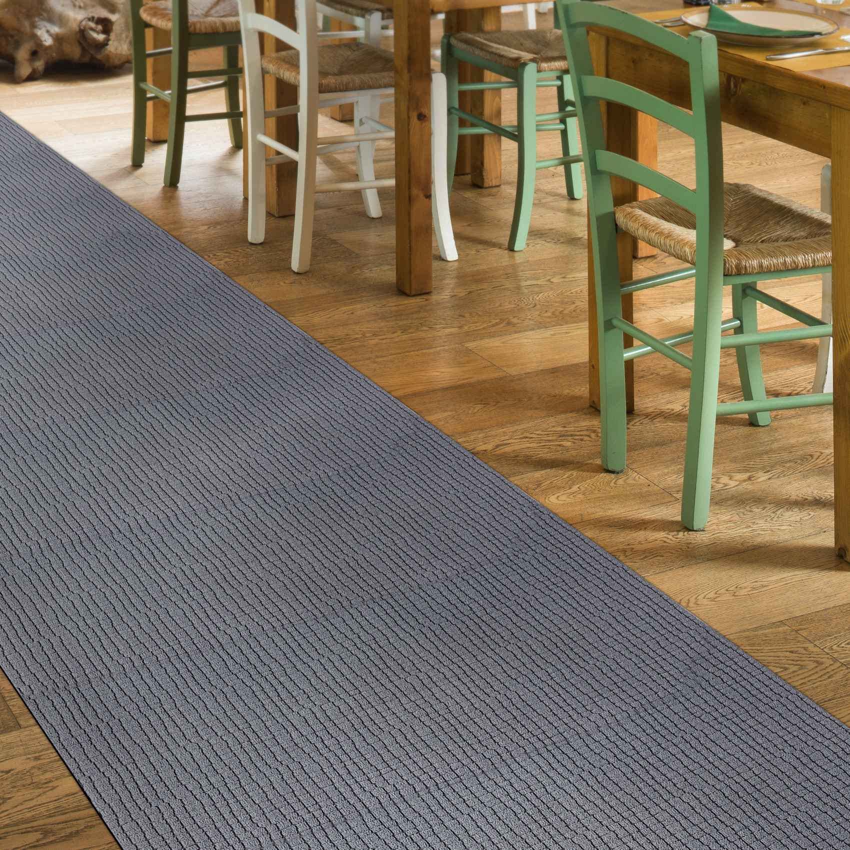 Loper, tapijt, keukenloper, zacht, antislip, aanpasbaar, velours, bruin, 65 x 200 cm, vele maten / patronen
