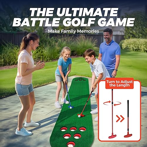 Miniatura 5 de Mini campo de golf, Putter Golf Pong, Juego de golf, Putting Green Interior, Golf Putting Mat, Cosas de golf, Golf, Putting Matt para interiores,