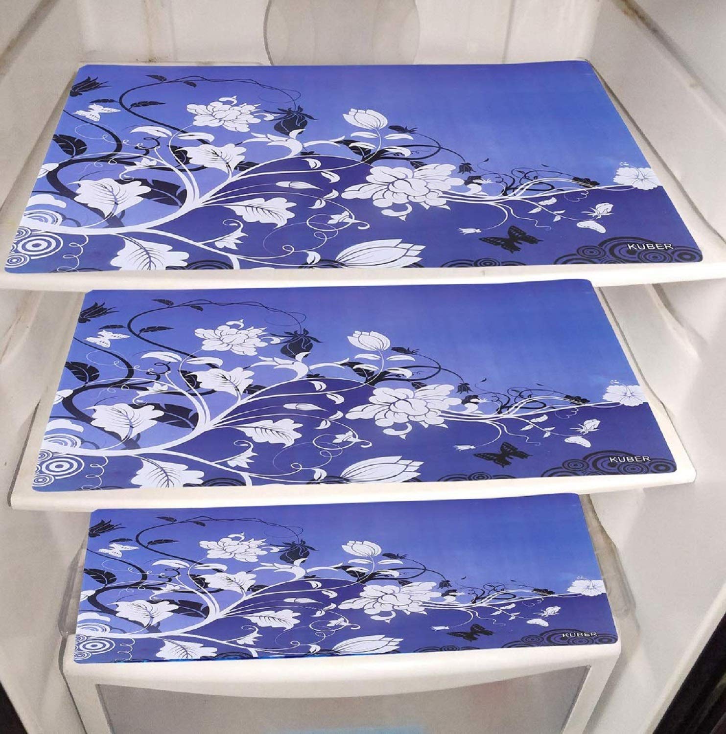 Kuber Industries PVC 6 Pieces Refrigerator Drawer Mats (Blue) -CTLTC11151 - Image 2 thumbnail