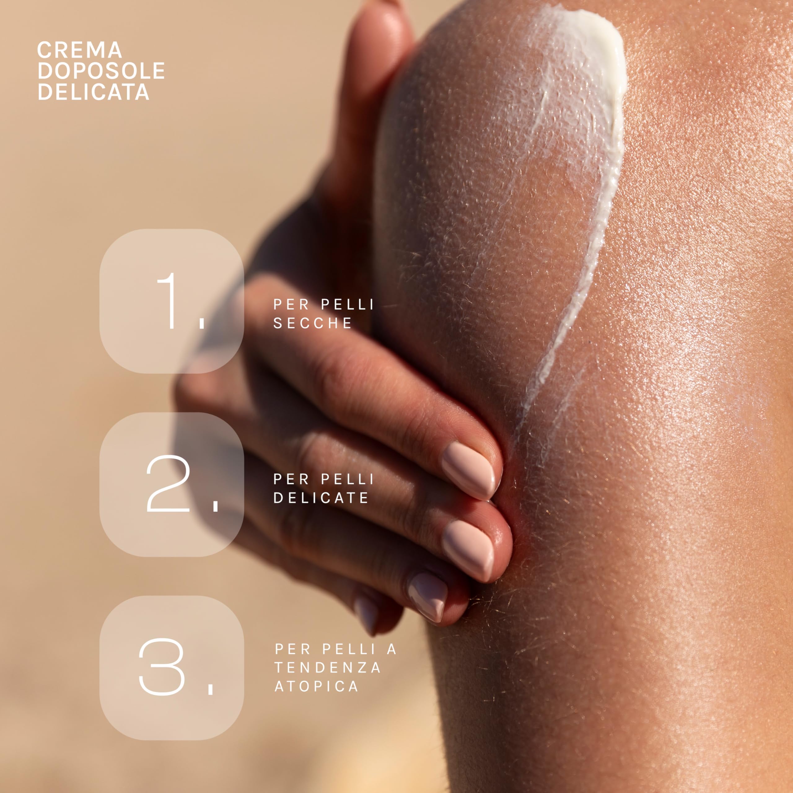 Envisun® Crema Doposole Lenitiva da 100 ml - Idratante Repellente Viso e Corpo con Geranio ed Eucalipto - Assorbimento Rapido e Senza Profumo - Adatta a Pelli Sensibili, Adulti e Bambini - Envicon®