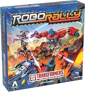 Renegade Game Studios: Robo Rally: Transformers - Racing Board Game, Play As Legendary Robots, Rev Up & Roll Out, Ages 14+, 2-4 Players, 45-90 Min