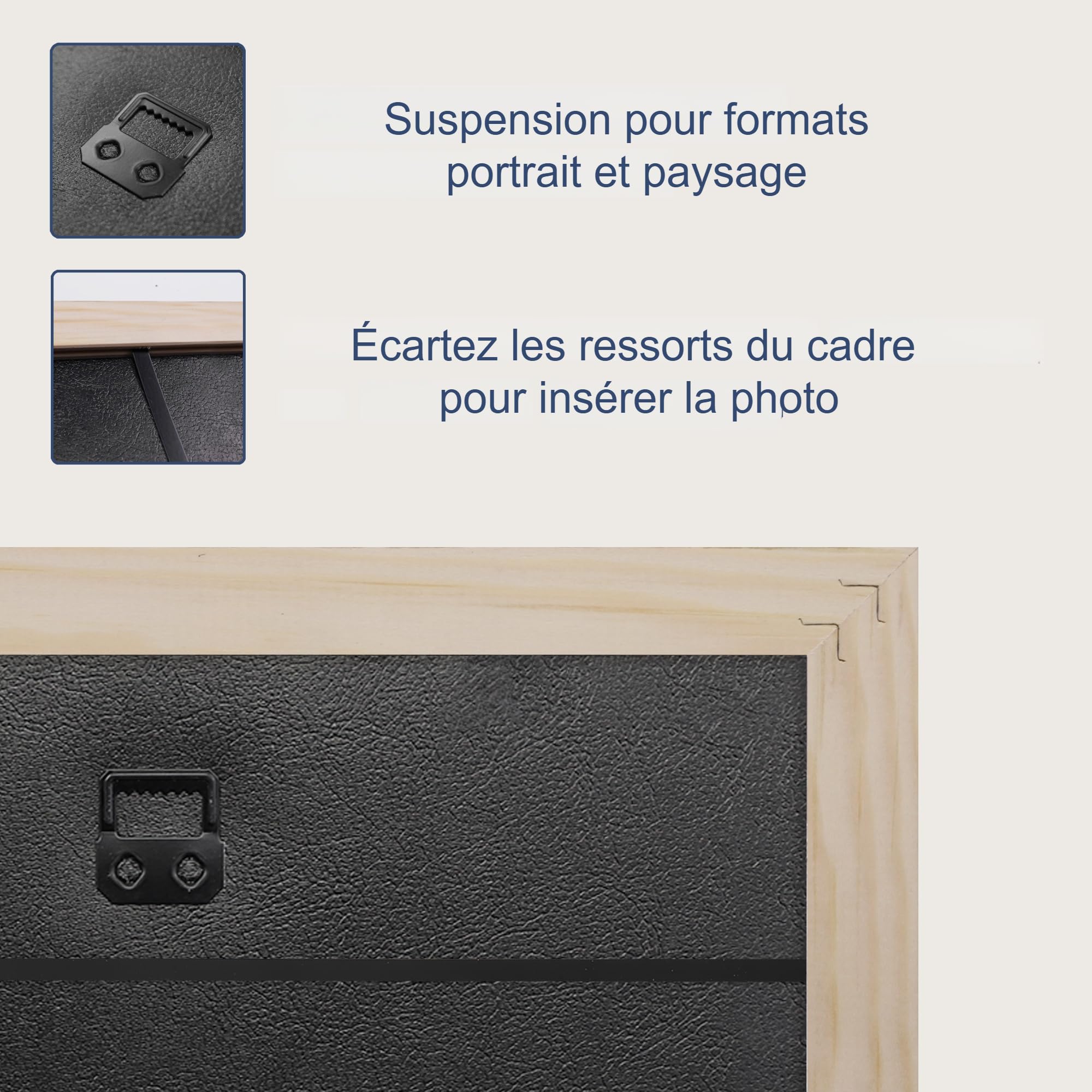 WANDStyle Cadre photo bois rustique, cadre chêne, cadres photo 30x40 cm
