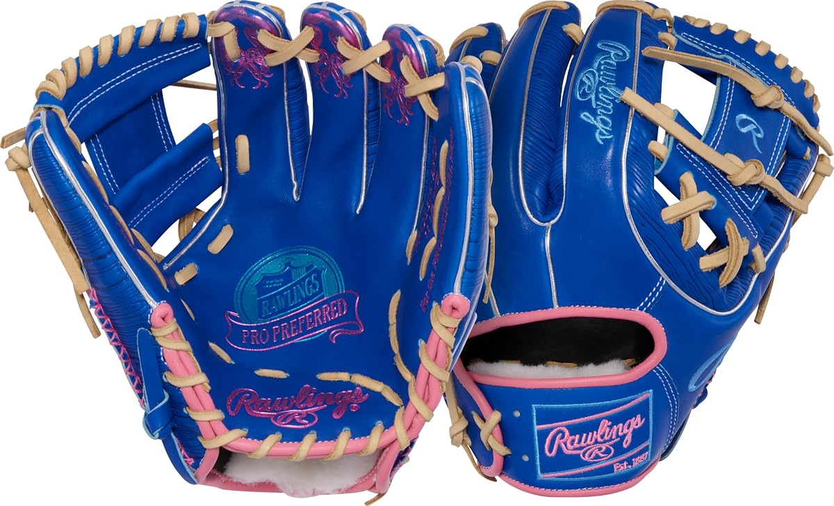 Rawlings | Pro Preferred Baseball Glove | 11.5" | Pro I Web | Right Hand Throw | Royal Blue