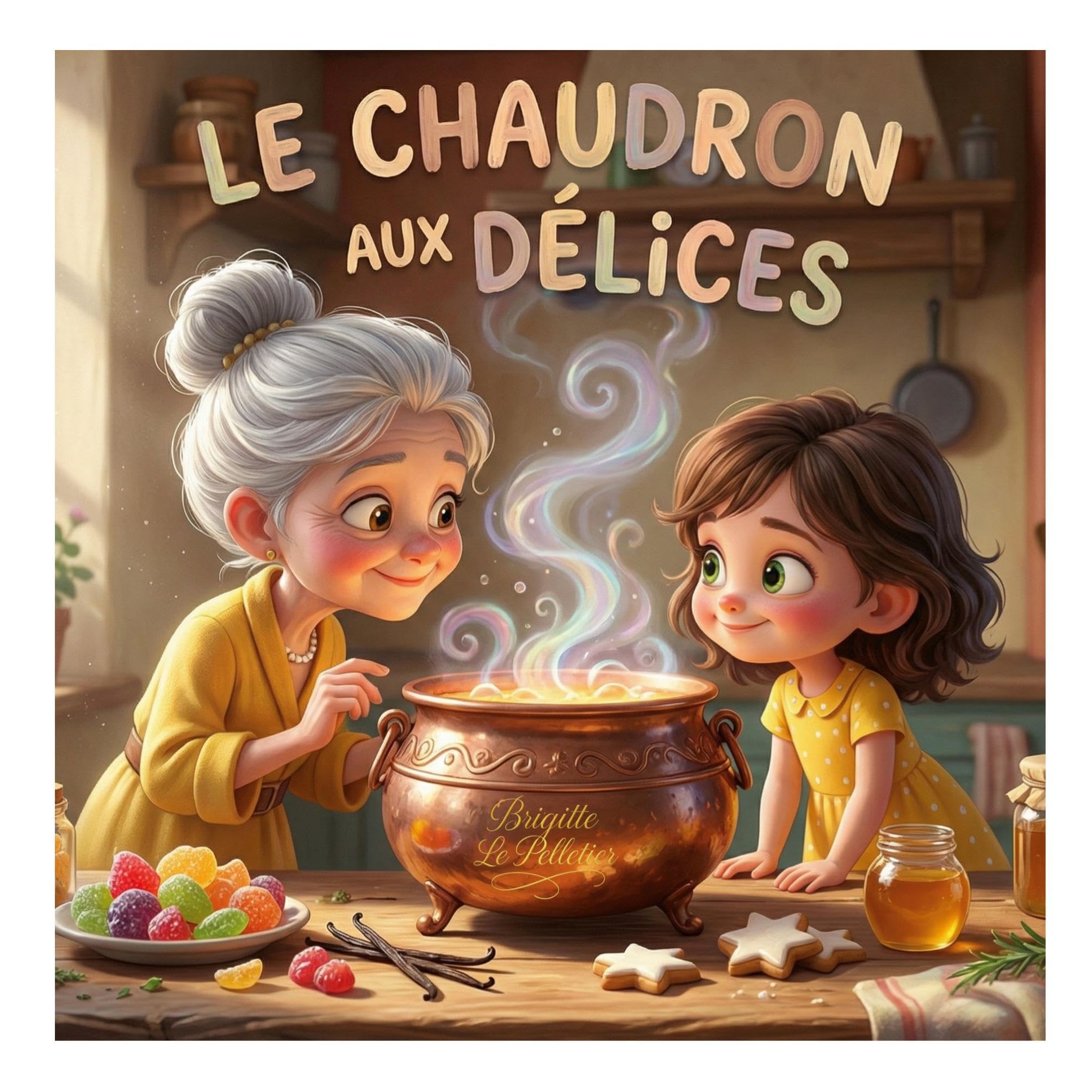 le chaudron aux délices: Une histoire à partager entre une grand-mère et son enfant