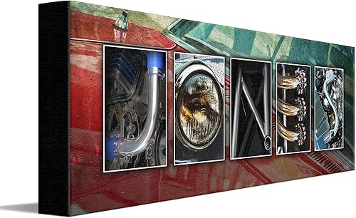 Vista 57 de Personal Prints Impresión artística con nombre personalizado de motocicleta Regalo personalizado para Harley Davidson o motorista Bloque