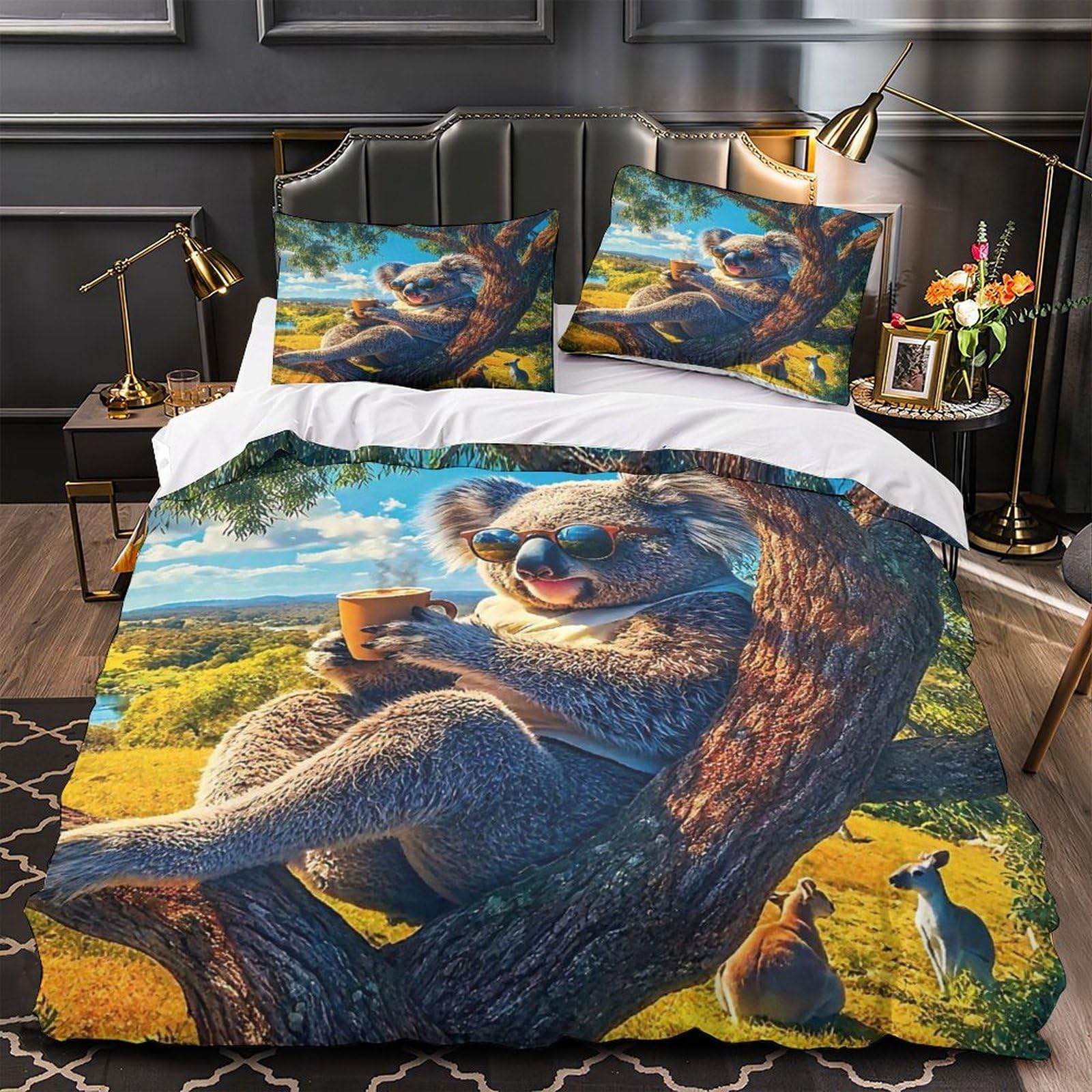 Parure lit 3D café Cool Koala pour transformer la chambre des ados